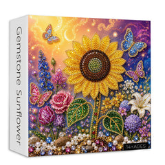 Edelstein-Sonnenblumen-Puzzle 1000 Teile