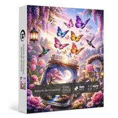 Schmetterlingsglas Traumland Puzzle 1000 Teile