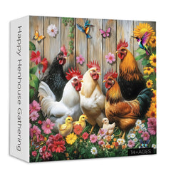 Happy Henhouse Gathering puzzle puzzle 1000 pezzi