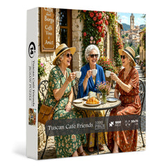 Tuscan Café Friends Jigsaw Puzzle 1000 Pieces