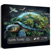 Puzzle en bois Tortue de la Terre 1000 pièces