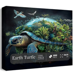 Puzzle en bois Tortue de la Terre 1000 pièces