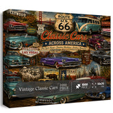 Vintage Classic Cars Puzzle 1000 Teile