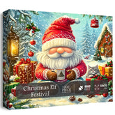 Festival de elfos de Navidad Puzzle 1000 piezas