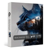 Mystic Forest Cat Jigsaw Puzzle 1000 Pieces