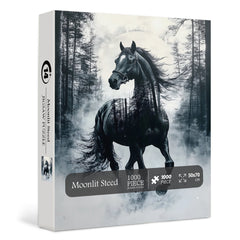 Puzzle Cheval au clair de lune 1000 pièces