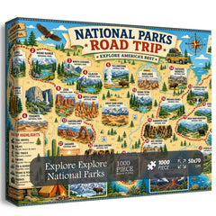 Explore National Parks Jigsaw Puzzle 1000 Pieces