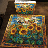 Buntglas Sonnenblume Puzzle 1000 Teile