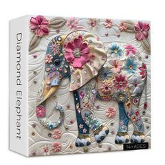 Diamant -Elefantenpuzzle 1000 StĂŒcke