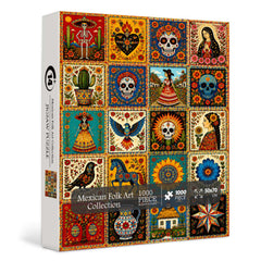 Mexican Folk Art Collection Jigsaw Puzzle 1000 Pieces