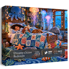Dreamy Ocean Bedroom Jigsaw Puzzle 1000 Pieces