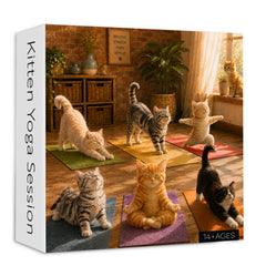 Kitten Yoga Session Jigsaw Puzzle 1000 Pieces