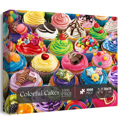 Buntes Kuchen-Puzzle 1000 Teile