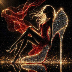 Red & Sparkle Night Puzzle 1000 Teile