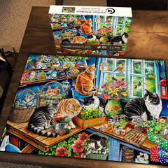 Puzzles en bois Verdant Whiskers 1000 pièces