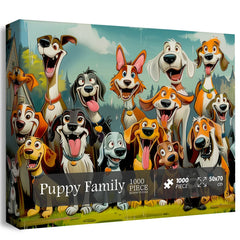 Puppy Family Puzzle Puzzle 1000 pièces
