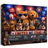 Parade Under Fireworks Jigsaw Puzzle 1000 Pieces
