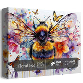 Puzzle en bois Floral Bee 1000 pièces