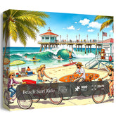Beach Surf Ride Jigsaw Puzzle 1000 Pieces