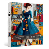 Vintage Sewing Muse Puzzle 1000 Teile