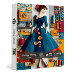 Puzzle Muse de Couture Vintage 1000 pièces