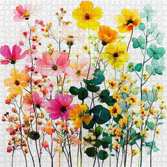 Pastel Wildflowers Jigsaw Puzzle 1000 Pieces