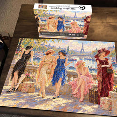 Parisian Flappers Jigsaw Puzzle 1000 Pieces