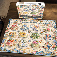 Puzzle vintage con torte da tè, 1000 pezzi
