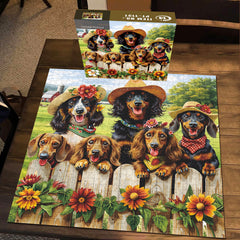 Dachshund Family Jigsaw Puzzle 1000 Pieces