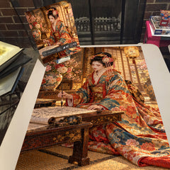 Geisha’s Calligraphy Hour Jigsaw Puzzle 1000 Pieces