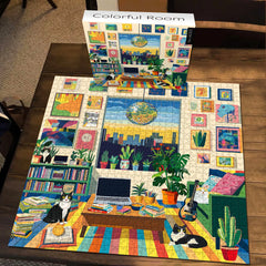 Chambre colorée puzzles 1000 pièces