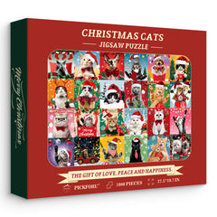 Cats de Navidad rompecabezas Puzzle 1000 piezas