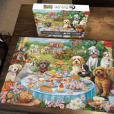 Picknick-Welpen-Puzzle 1000 Teile