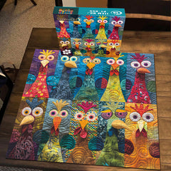 Patchwork Chick Jigsaw Puzzle 1000 Pieces