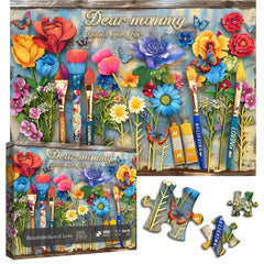 Puzzles Jigsaw 1000 Pièces Coupes de Pinceau d'Amour