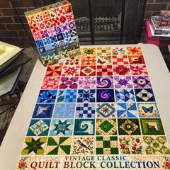 Vintage Fabric Collage Art Collection Jigsaw Puzzle 1000 Pieces