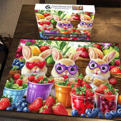 Sweet Bunny Trio Jigsaw Puzzle 1000 Pieces