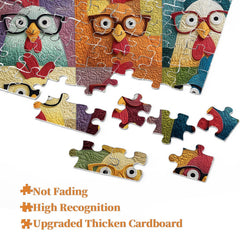 Stoff-Huhn-Spaß-Puzzle, 1000 Teile
