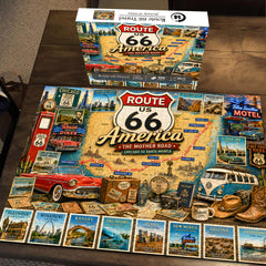 Route 66 Reisepuzzle 1000 Teile