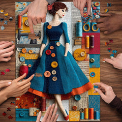 Puzzle Muse de Couture Vintage 1000 pièces
