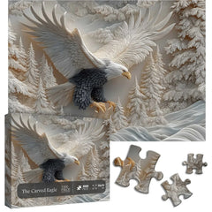 Puzzle L'Aigle Sculpté 1000 Pièces