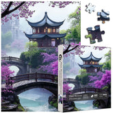 Pflaumenblüten Traumlandschaft Puzzle 1000 Teile