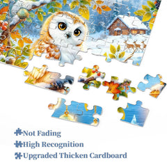 Yuletide Owl Haven Jigsaw Puzzle 1000 Pieces