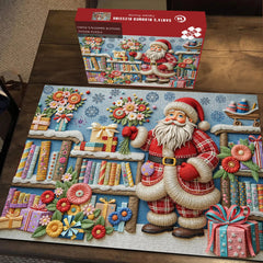 Der blühende Segenssäge Puzzle des Weihnachtsmanns 1000 Stücke