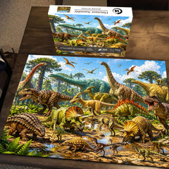 Dinosaur Assembly Jigsaw Puzzle 1000 Pieces