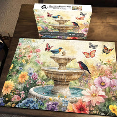 Garden Fountain Jigsaw Puzzle 1000 Pieces
