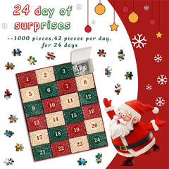 Calendario per il calendario dell'avvento di Natale puzzle 1000 pezzi