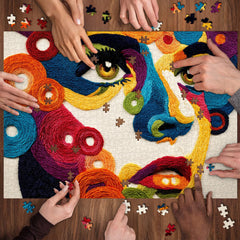 Textile Portrait Jigsaw Puzzle 1000 Pieces