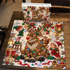 Elves’ Christmas Joy Jigsaw Puzzle 1000 Pieces