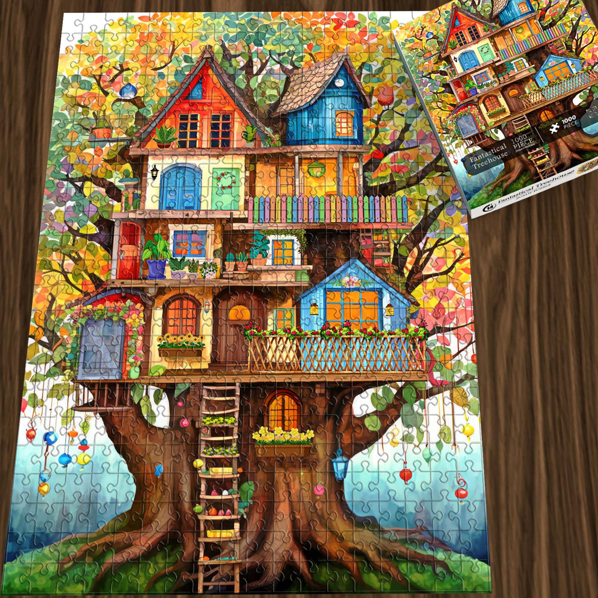 Fantastical Treehouse Jigsaw Puzzle 1000 Pieces